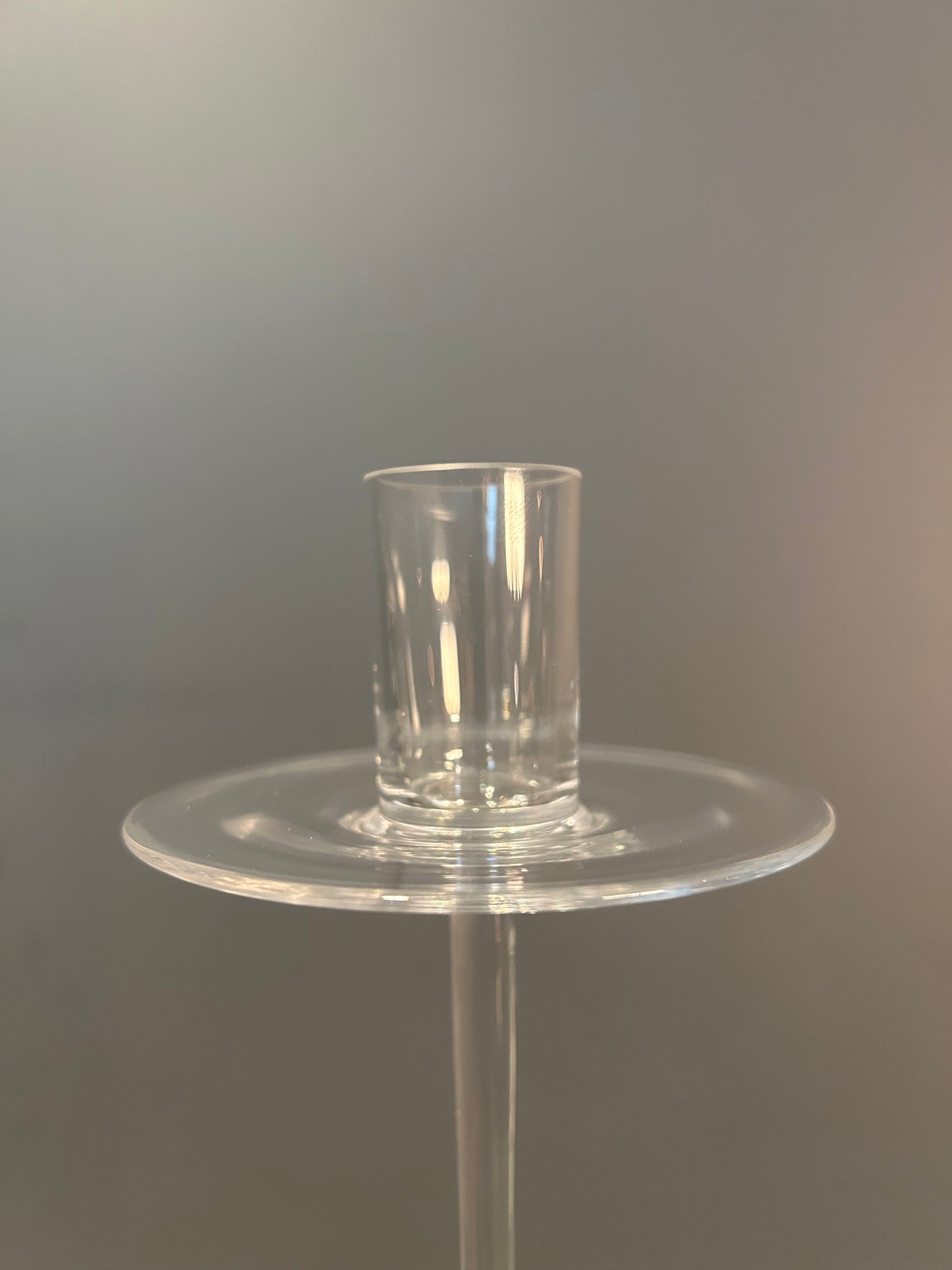 Candle Stick Middle - Crystal - Country of Origin: Czech Republic