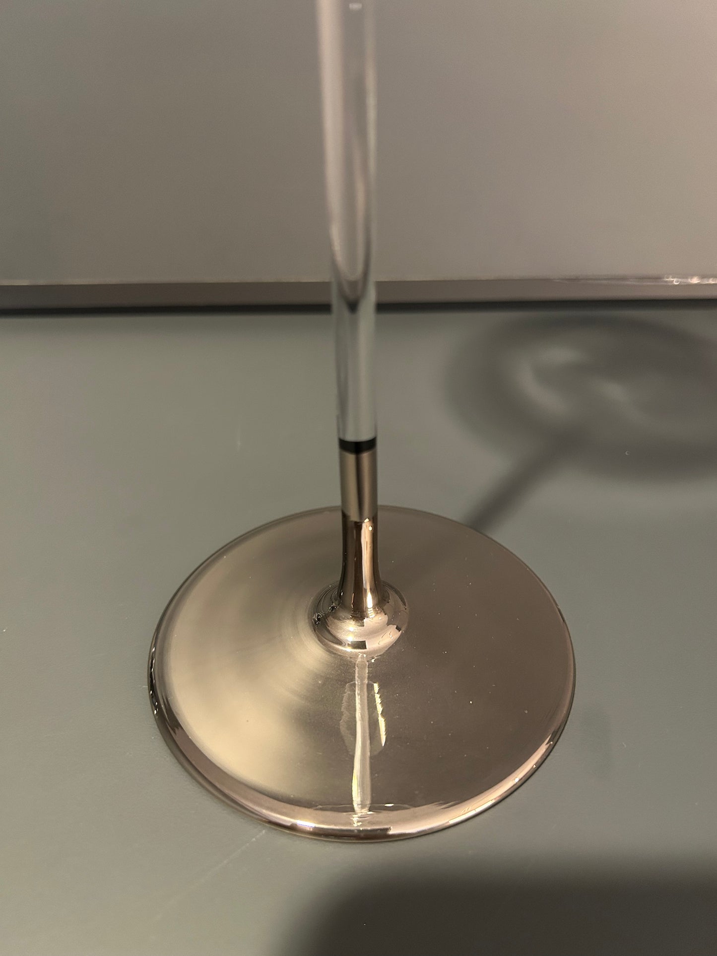 Candle Stick Low - crystal/platinum - Country of Origin: Czech Republic