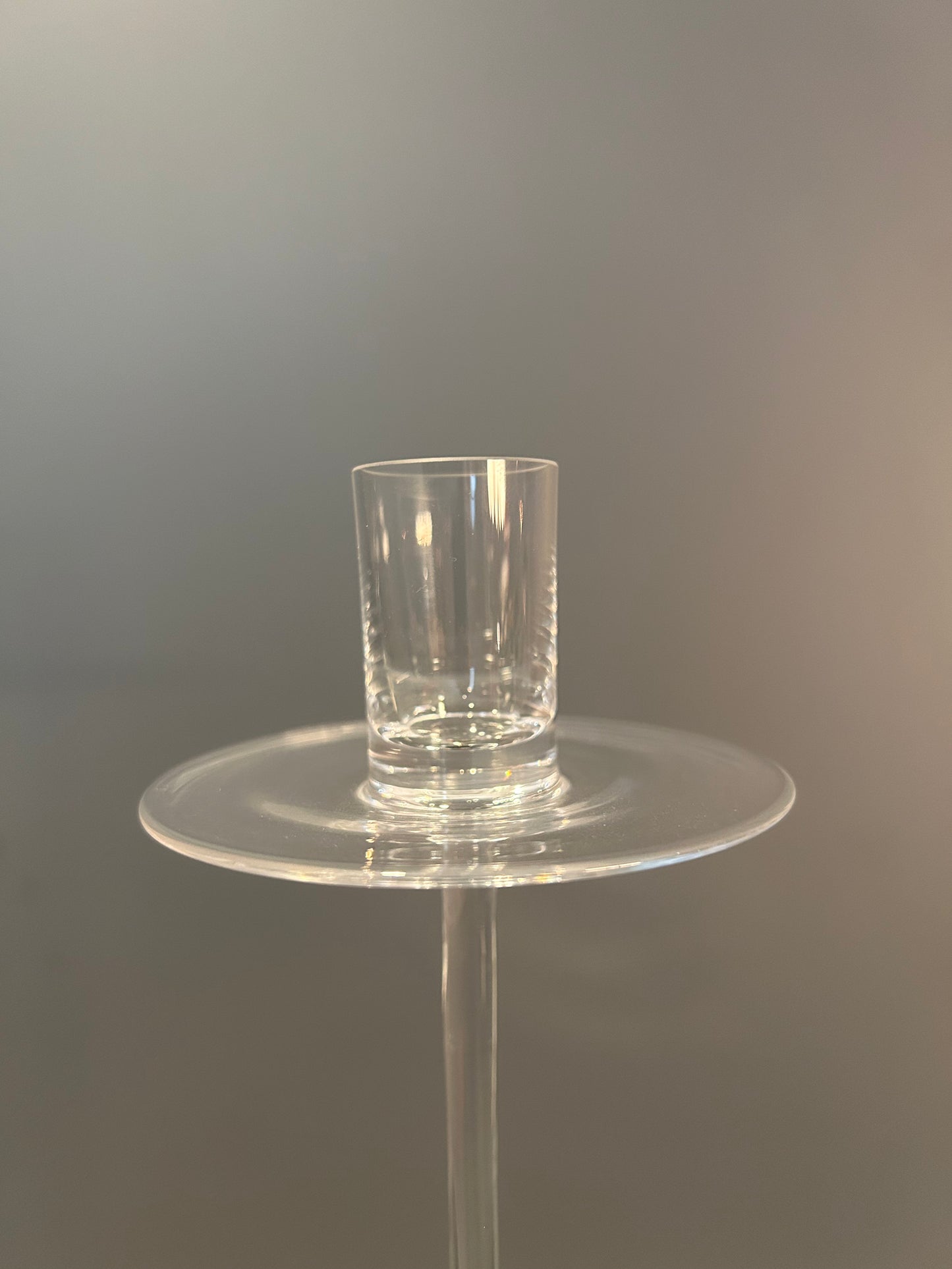 Candle Stick Low - crystal/platinum - Country of Origin: Czech Republic
