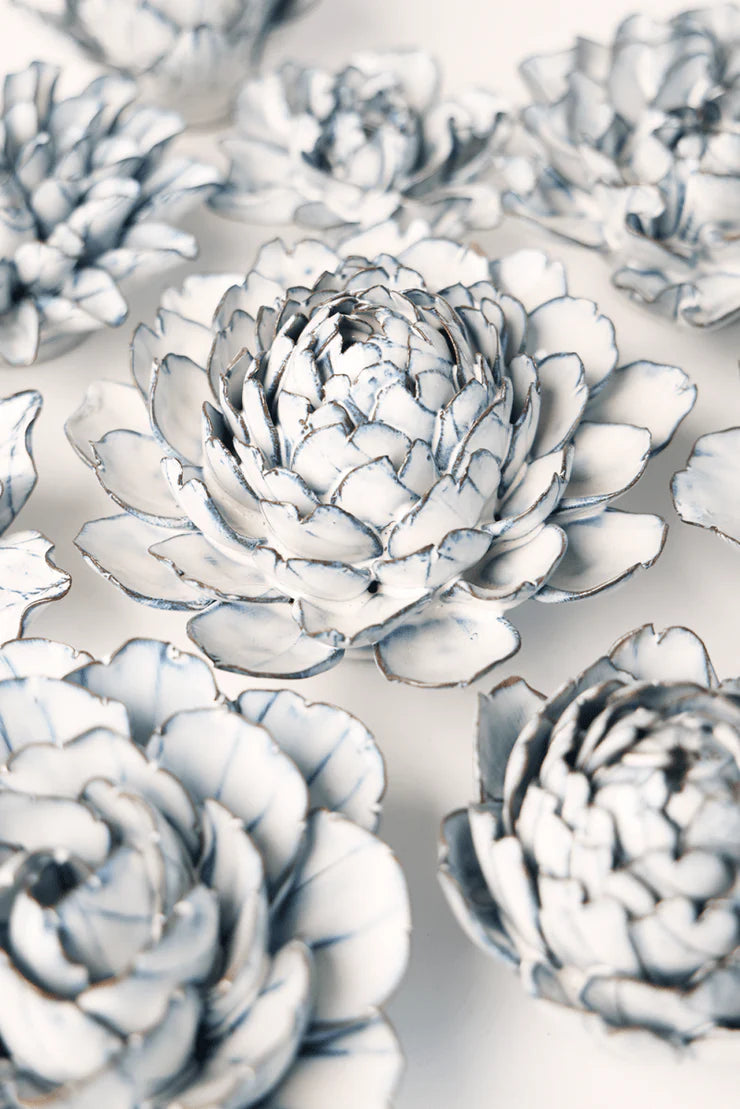 Blue White Hermione Peony - Country of Origin : United Kingdom