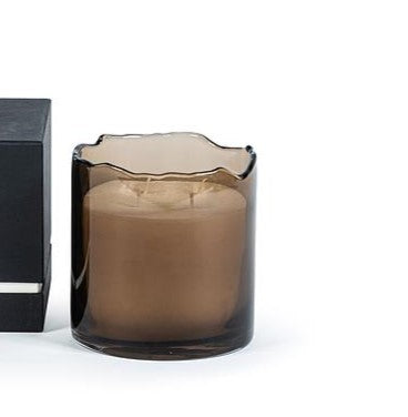 Mocha Glass Votive Scented Candle - Joie de Vivre - Country of Origin: Belgium