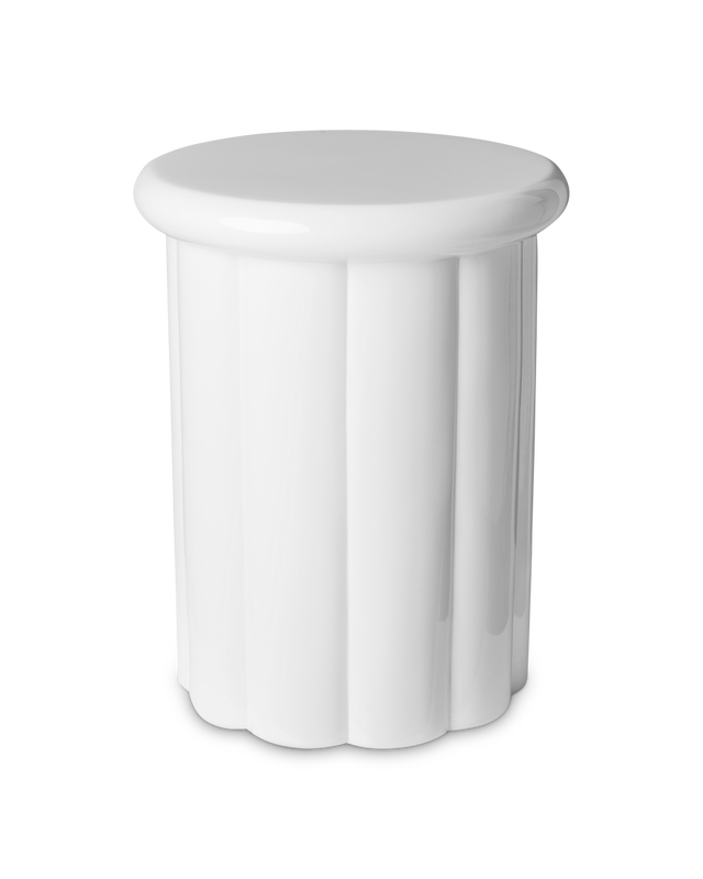 Roman Stool - White - Country of Origin: Netherlands