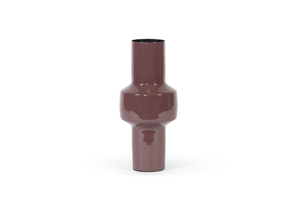 Aubergine Enamel Vase - Large Size - Country of Origin: Belgium