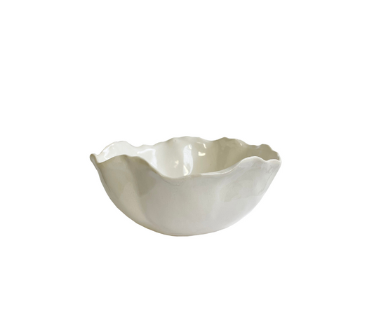 Ceramic organic bowl cream - Country of Origin: Estonia