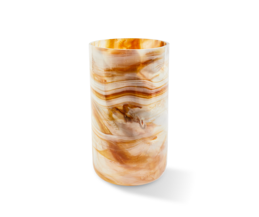 Marbled Glass Vase - L - Country of Origin: Netherlands