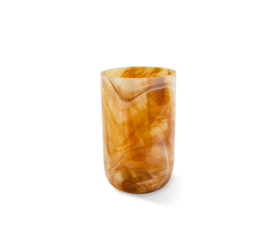 Marbled Glass Vase - M - Country of Origin: Netherlands
