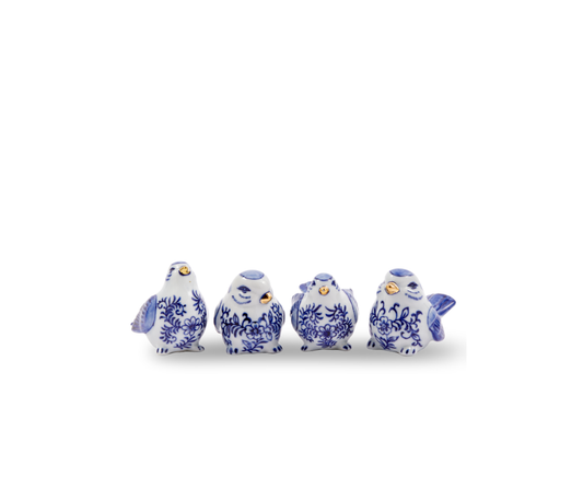 Blue Bird Family Set of 4 - Country of Origin: Netherlands