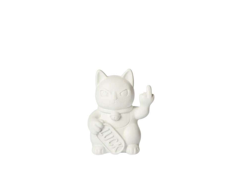 Maneki White 16 CM - Country of Origin: Italy
