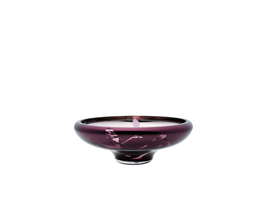 DECO Large Splashed Purple Bowl - Country of Origin : Latvia