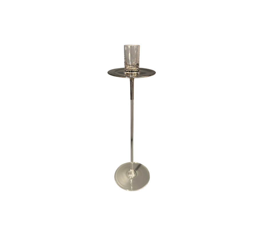 Candle Stick Middle - crystal/platinum - Country of Origin: Czech Republic