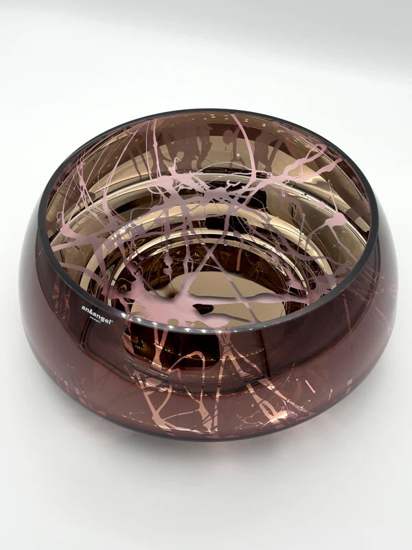 JAZZ Splashed Purple Bowl - Country of Origin : Latvia