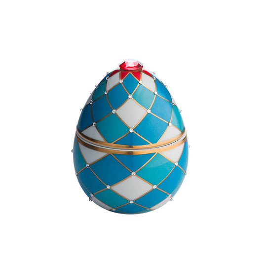 White Harlequin Egg Luxury Candle - Bois de Russie - 220 g - Country of Origin: Italy