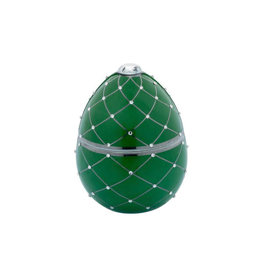 Green Egg with Silver Stripe - Bois de Russie - 220 g - Country of Origin: Italy