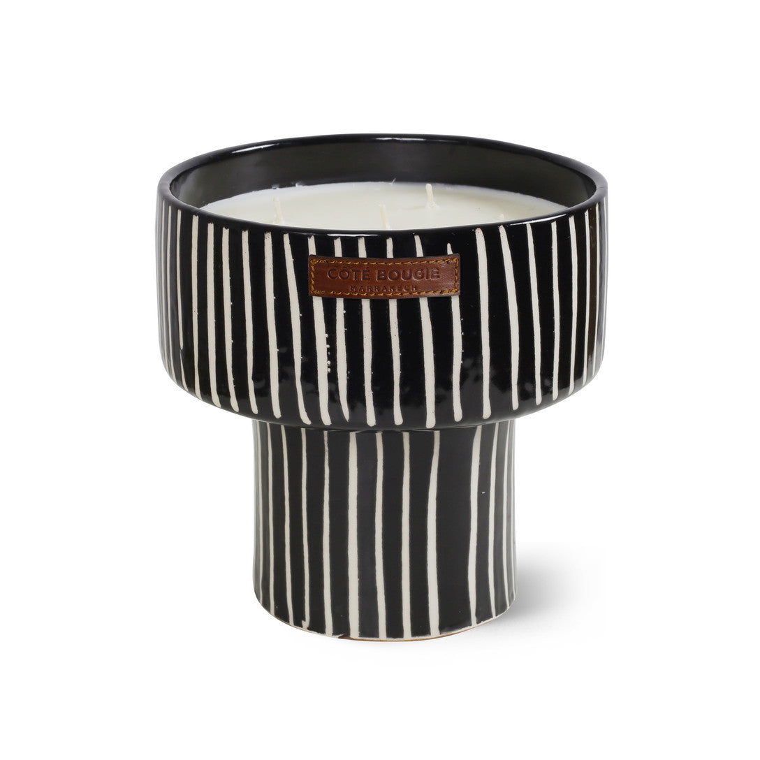 Coupe Zebra Candle  L Size - Country of Origin: Franch