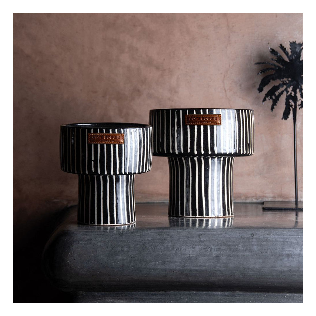 Coupe Zebra Candle  L Size - Country of Origin: Franch