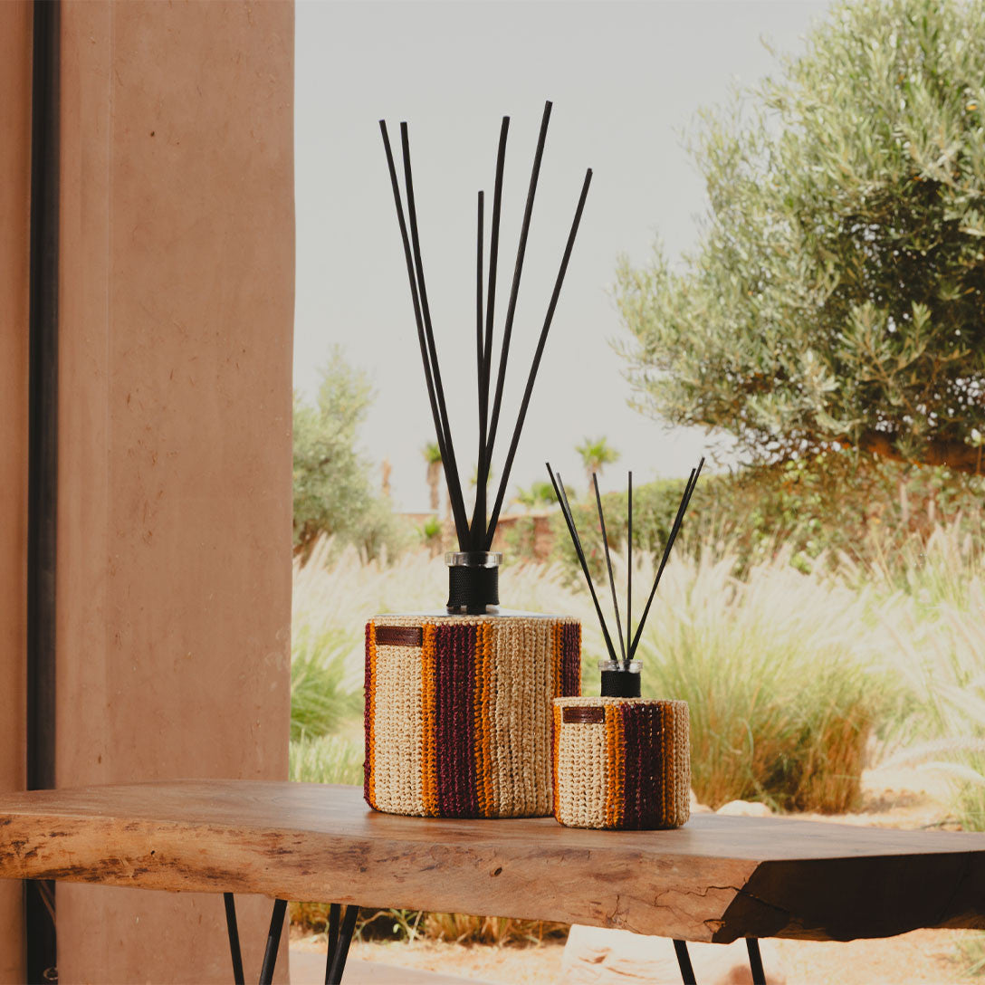 Scented Reed Diffuser Raphia Rim - 500ml - Country of Origin: Franch