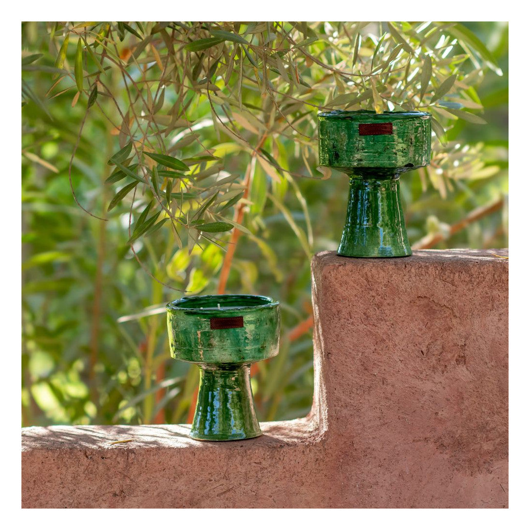 Tamegroute Green Candle - Cup - Country of Origin: Franch
