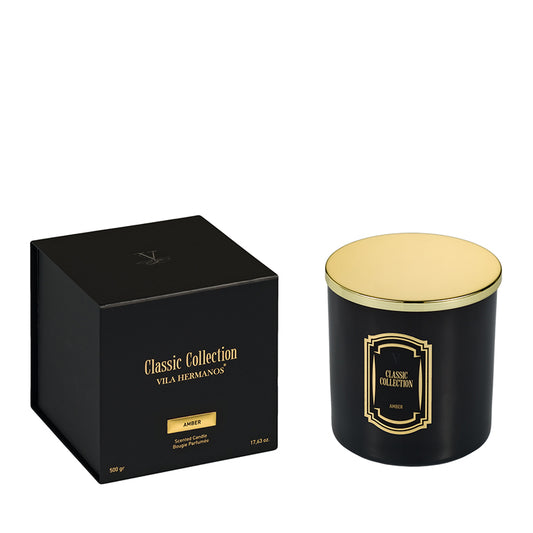 Vila Hermanos Classic Collection -Amber Candle in jar 500g - Country of Origin: Spain
