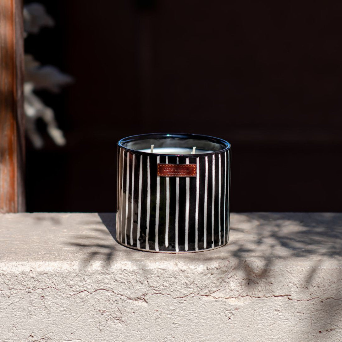 Zebra Candle M Size - Country of Origin: Franch